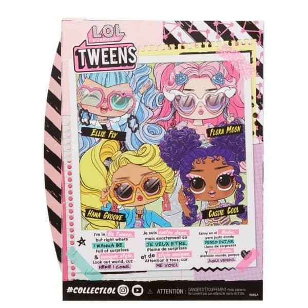 LOL Surprise Tweens - 24 cm ledad modedocka - Flora Moon - 2 outfits och flera accessoarer - Från 4 år