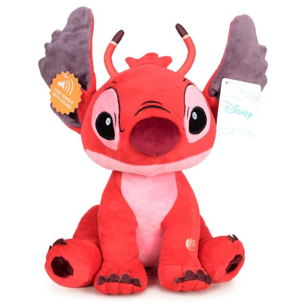Disney Äänen Kanssa Leroy Soft 40 Cm Ommel Nalle Punainen