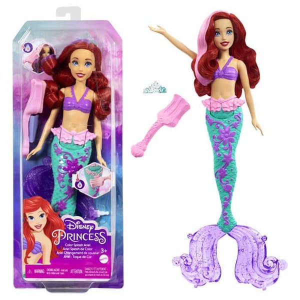 Disney Princess Ariel Förändringar Docka Color Rosa