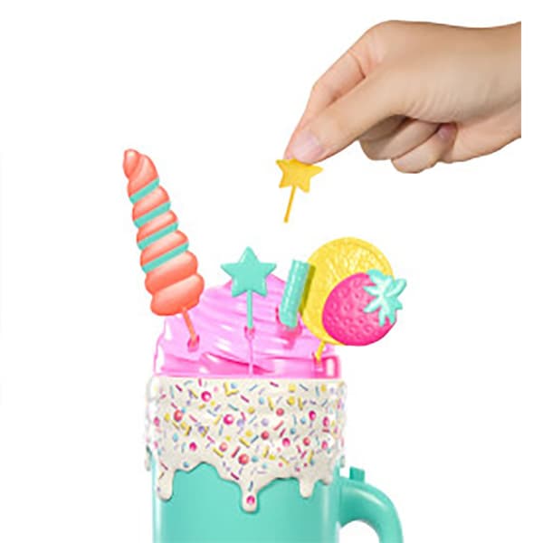 Barbie Serie Smoothiedocka För Tropisk Frukt Pop Reveal Rosa