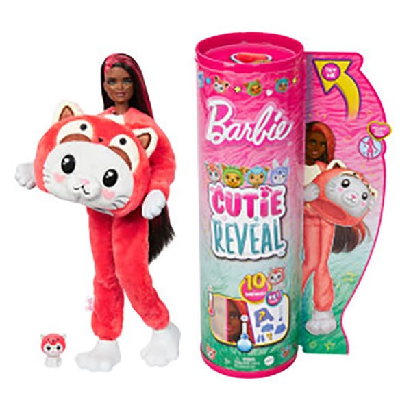 Barbie Serie Panda Kitten Dräktdocka Cutie Reveal Rosa