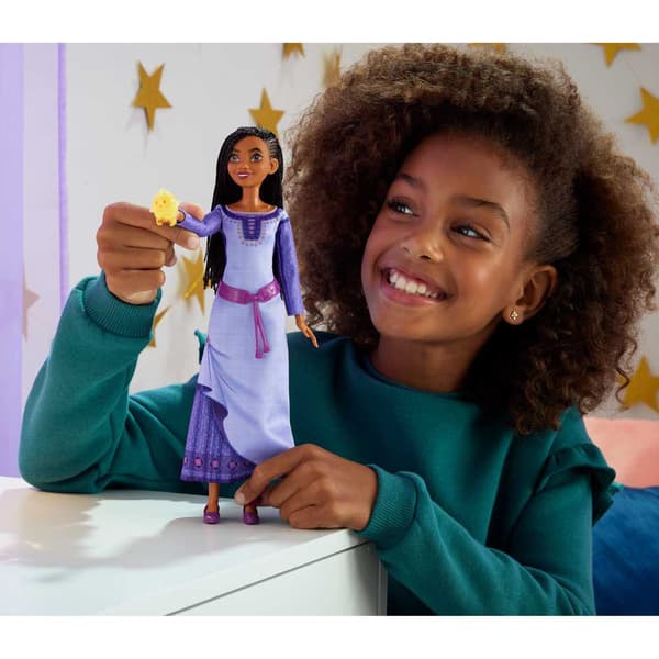 Disney Mode Asha Från Rosornas Rike Som Sjunger Och Stjärna Inspirerat Figurdocka Wish Lila