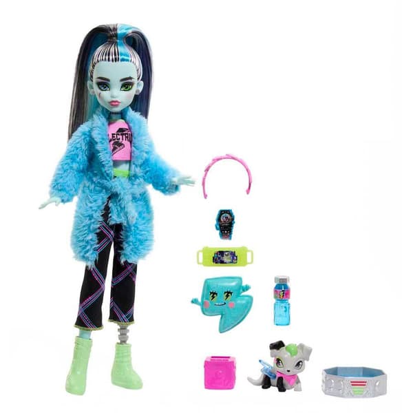 Monster High Slumber Party Nukke Frankie Stein Monivärinen