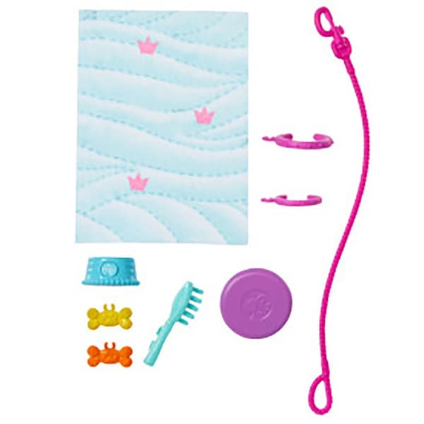 Barbie Dog Walker Med Rullstolsdocka Rosa