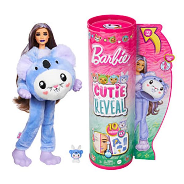 Barbie Serien Rabbit Koala Kostymdocka Cutie Reveal Rosa