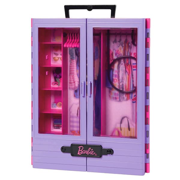 Barbie Bærbar Skabsdukke Fashionista Rosa