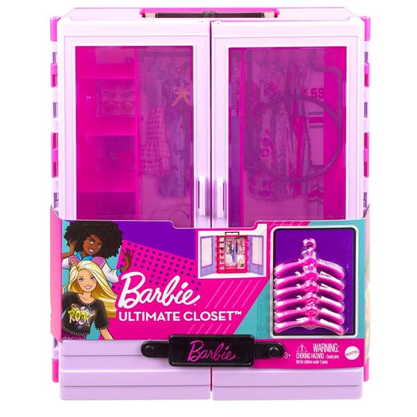 Barbie Bærbar Skabsdukke Fashionista Rosa