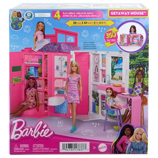 Barbie Vuosipäivä Kanssa 65th 4 Huone Huoneisto Huonekalut Nukke Pinkki