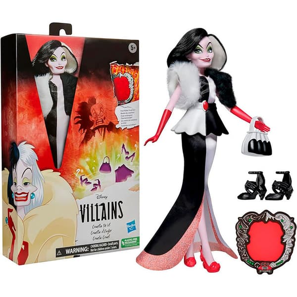 Hasbro Disneyn Roistot Cruella De Vil 101 Dalmatialaiset Nukke Pinkki