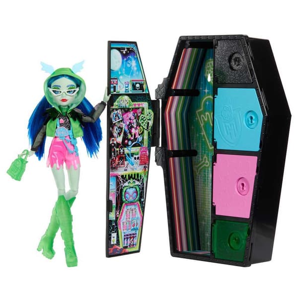 Monster High Dukke Skulltimate Secrets Neon Frights Ghoulia