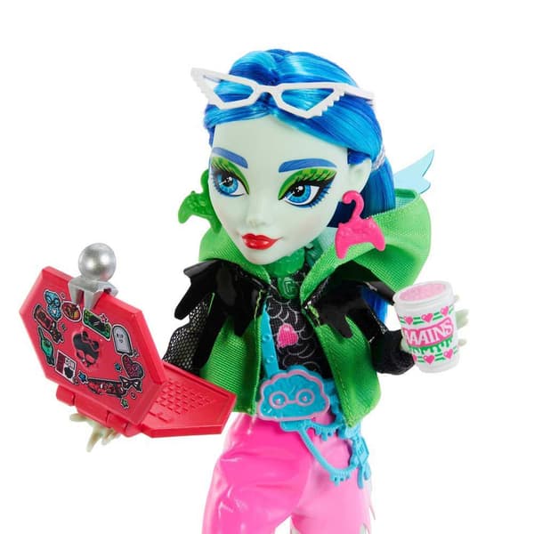 Monster High Dukke Skulltimate Secrets Neon Frights Ghoulia