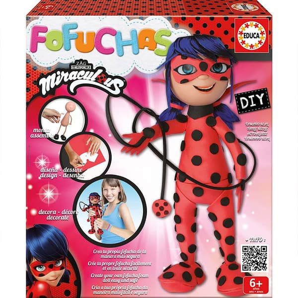 Educa Borras Fufucha Ladybug Monivärinen