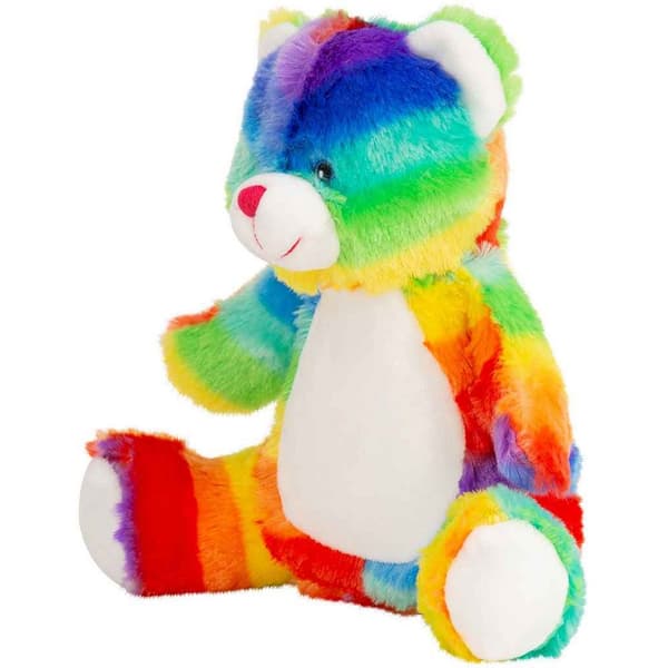 Mumbles Zipped Rainbow Bear Plush Toy