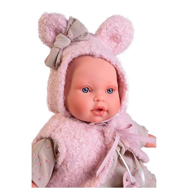 Antonio Juan Baby Tears Med Orejitas Väst Kika 27 Centimeter Docka Rosa