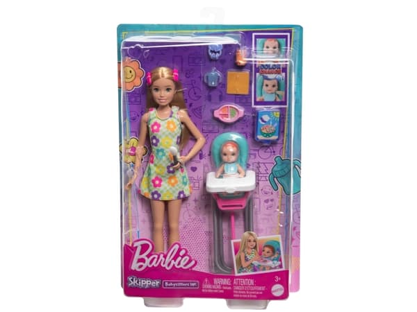 Barbie Skipper Babysitters Inc. Skipper Babysitters Inc Dolls & Playset, Motedukke, Jente, 3 år, Jente, 254 mm, Flerfarget