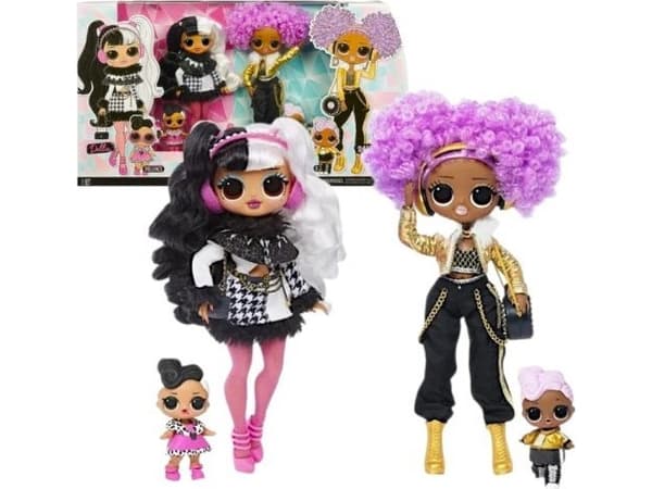 MGA Rinkinys lalek L.O.L. Surprise Winter Disco OMG Dollie & 24K DJ