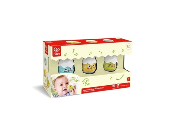 Hape Wobble Rattle Egg Set