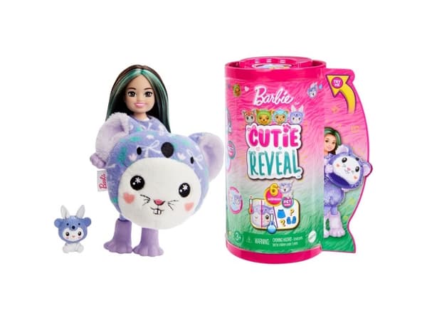 Barbie Mattel Cutie Reveal Chelsea Doll Koala Bunny Series Dyrekostymer HRK31