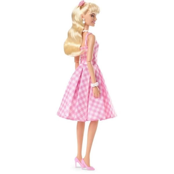 BARBIE THE MOVIE - Barbie Pink Gingham Dress - Samlardocka - Ålder 6+