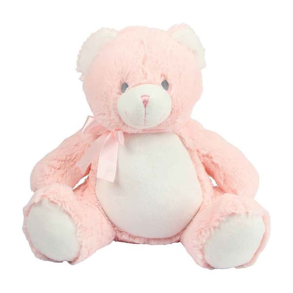 Mumbles Bear Plush Toy Pink One Size