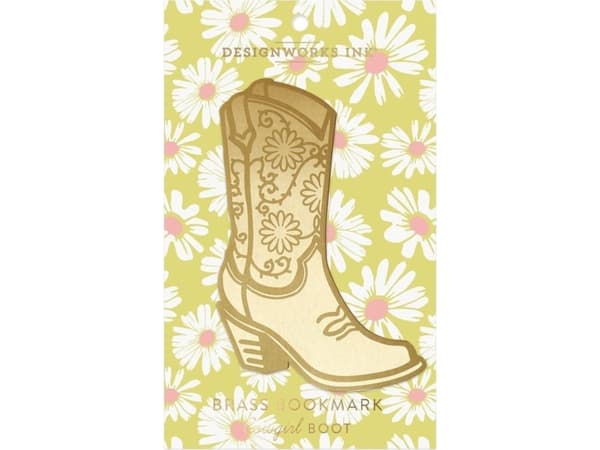 Metallinen kirjanmerkki suuri - cowgirl boot