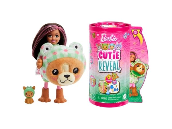 Barbie Cutie Reveal Doll, motedukke, kvinne, 3 år, jente, 139 mm, flerfarget