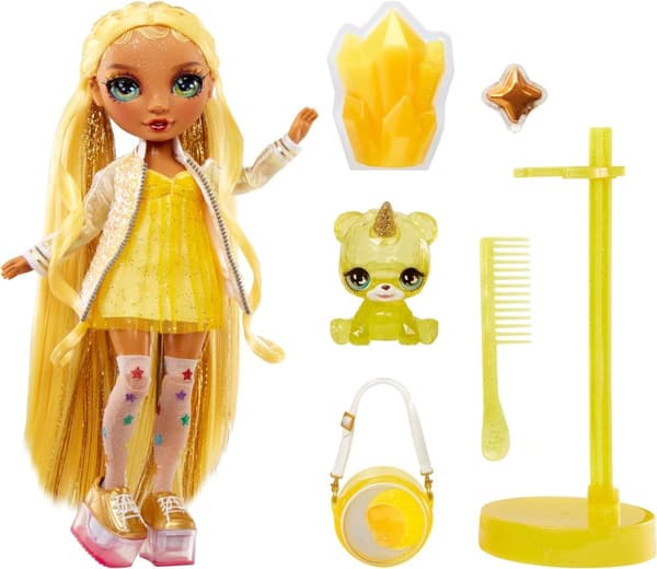 Rainbow High Fashion Doll with Slime & Pet - Sunny Madison (Yellow)