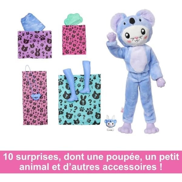 Docka med Barbie-Cutie Reveal-Costume Themed Doll, Koala Bunny HRK26