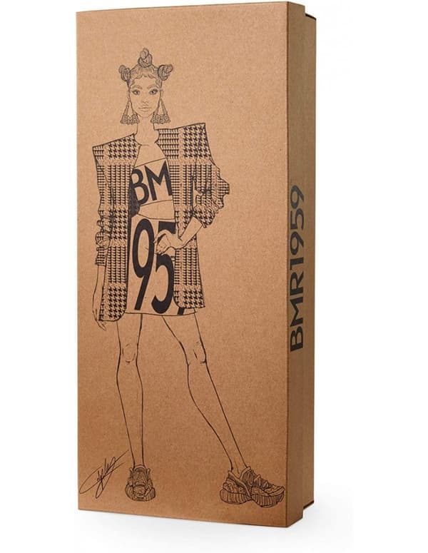 BARBIE - BMR1959 DOLL AFRICAN AMERICAN JOINTED WITH PURPLE HAIR