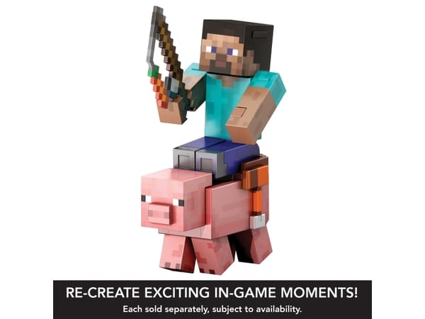 Minecraft DIAMOND LEVEL Pig, 6 yr(s), Multicolour, Plastic