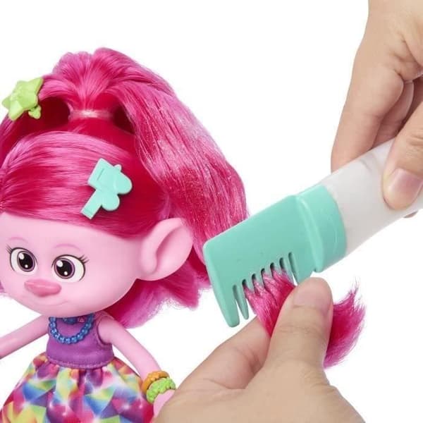 POPPY GLITTER HÅR - MATTEL - HNF25 - TROLLS DOCKA DOCKA