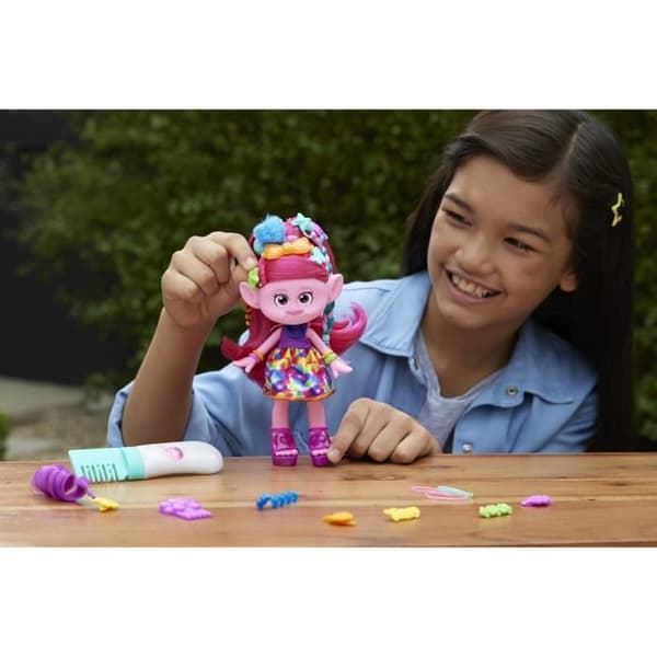 POPPY GLITTER HÅR - MATTEL - HNF25 - TROLLS DOCKA DOCKA