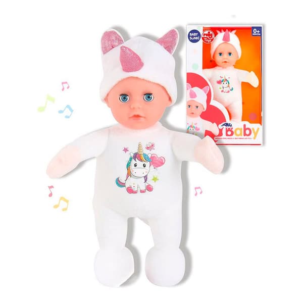 Reig Musicales Teddy Enhörningsdocka 25 Cm Rosa