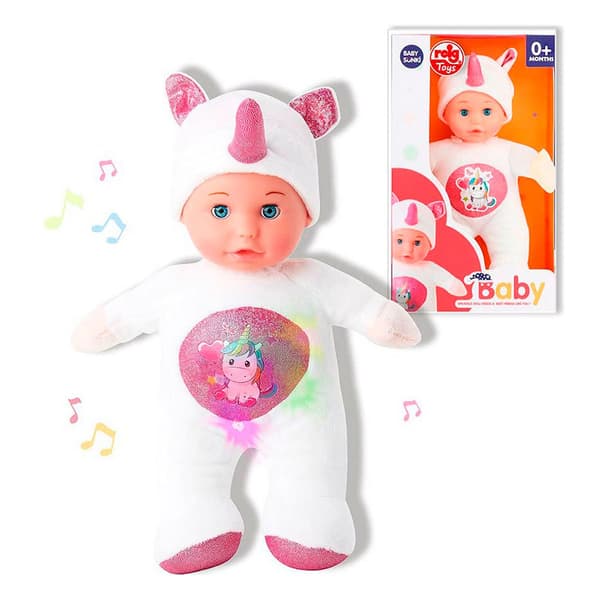 Reig Musicales Uppstoppad Enhörningsdocka 30 Cm Rosa