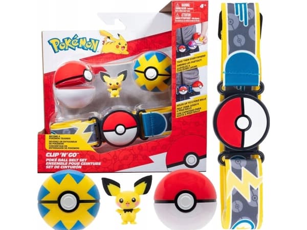 POKEMON W15 Clip ´n´ Go Poke Ball Belt Set - Assorted