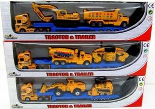 Pioneer PIONEER die cast tractor trailer (construction set) 3 asst., PT2034