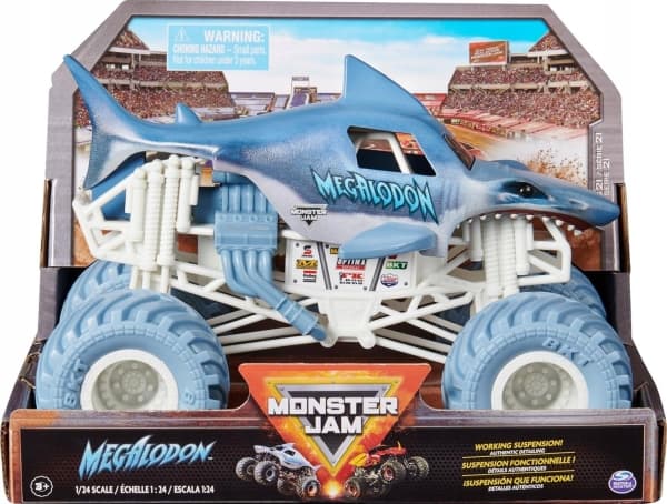 MONSTER JAM 1:24 monster truck Megalodon, 6069138