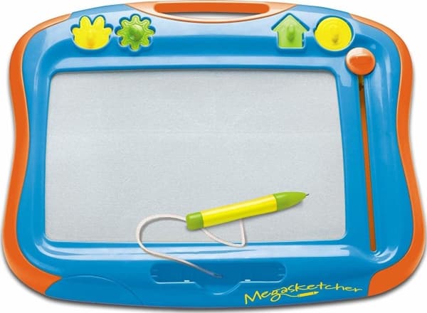 Tomy Megasketcher Classique, magnetisk rittavla för barn, 3 år, blå, orange