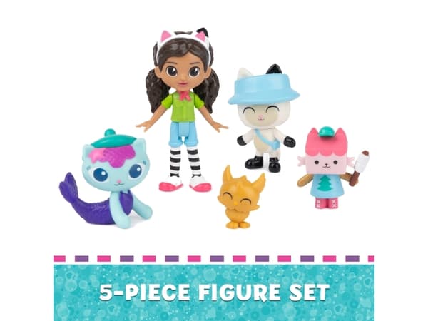 Polly Pocket-figur Gabi's Cat House Camping med venner