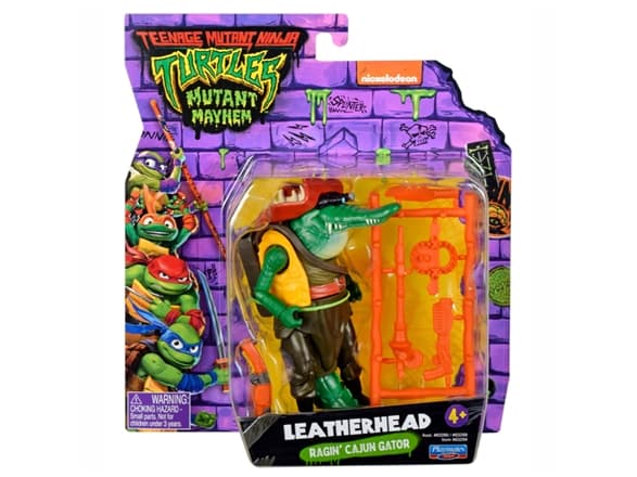 Teenage Mutant Ninja Turtles Figure - Leatherhead Ragin Cajun Gator | Plastic