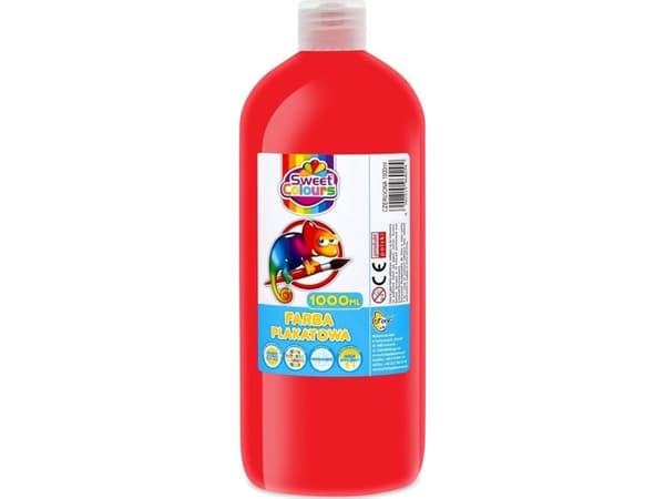 Posterfärg röd 1000ml