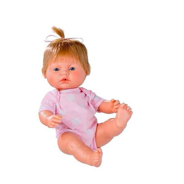 Berjuan Europæisk Pige Med Tøjdukke Newborn 38 Cm Rosa