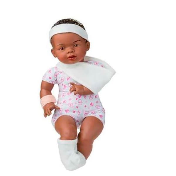 Berjuan Barn Afrikansk Sjukhusdocka Newborn 45 Cm Flerfärgad