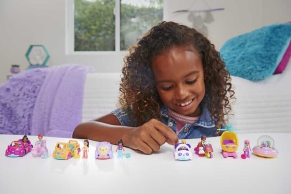 Polly Pocket Car, Minidukke, Jente, 4 år, Gutt/Jente, 38,1 mm, Flerfarget