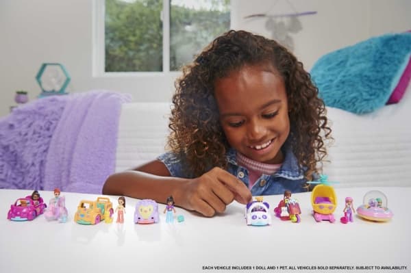 Polly Pocket Car, Minidukke, Jente, 4 år, Gutt/Jente, 38,1 mm, Flerfarget