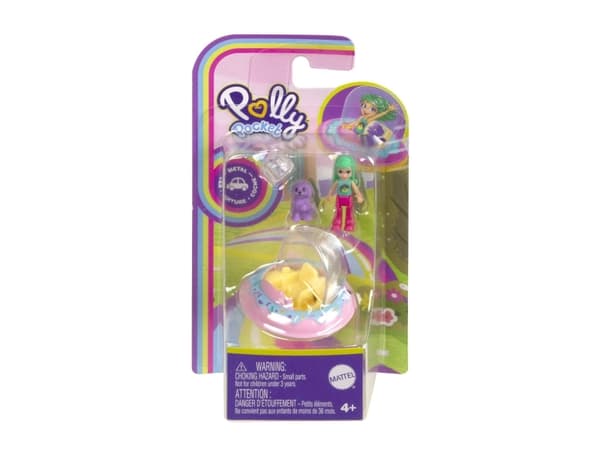 Polly Pocket Car, Minidukke, Jente, 4 år, Gutt/Jente, 38,1 mm, Flerfarget