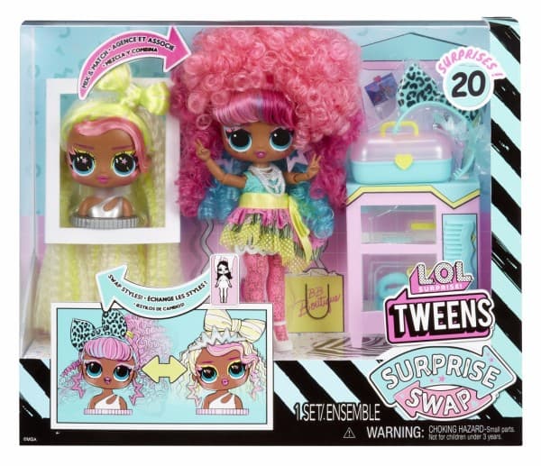L.O.L. Surprise! L.O.L. Surprise Tweens Surprise Swap Fashion Doll- Curls-2- Crimps Cora, Motedukke, Jente, 4 år, Gutt/Jente, Flerfarget