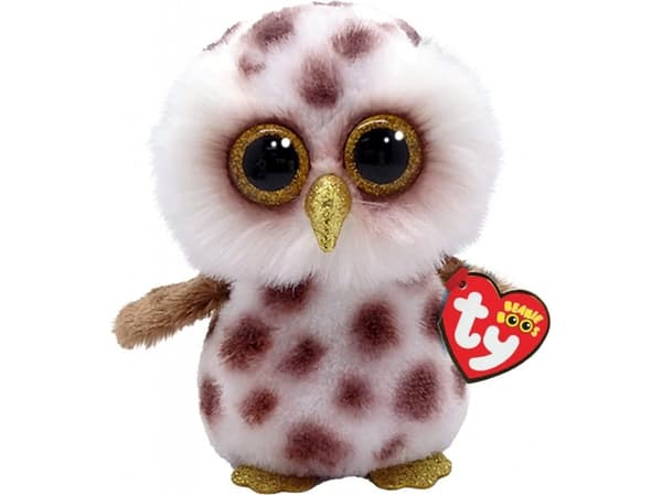 Meteor Mascot TY Spotted Owl Whoolie 15 cm