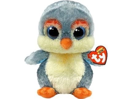 Meteor Mascot TY Penguin grå Fisher 15 cm