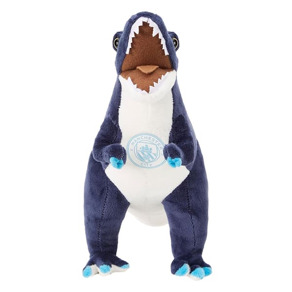 Manchester City FC T-Rex Plush Toy Navy/White One Size